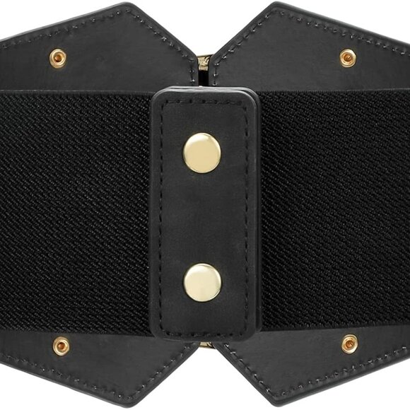 Renaissance Corset Belt for Women Wide Leather Waist Belt for Dresses and Costum - Picture 6 of 7